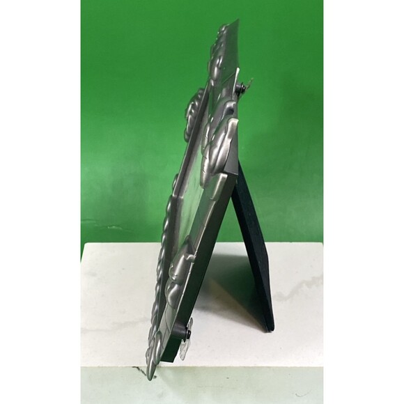 Noah's Ark Boat Animals Pewter Tone Heavy Cast Metal 4x6  Photo Picture Frame - Picture 2 of 9